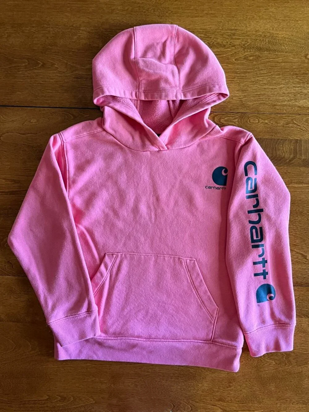 Carhartt pink logo hoodie 6X